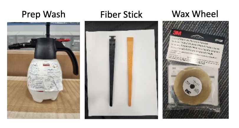 Prep_wash-Fiber_stick-Wax_Wheel